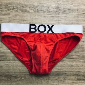 Box menswear briefs Red